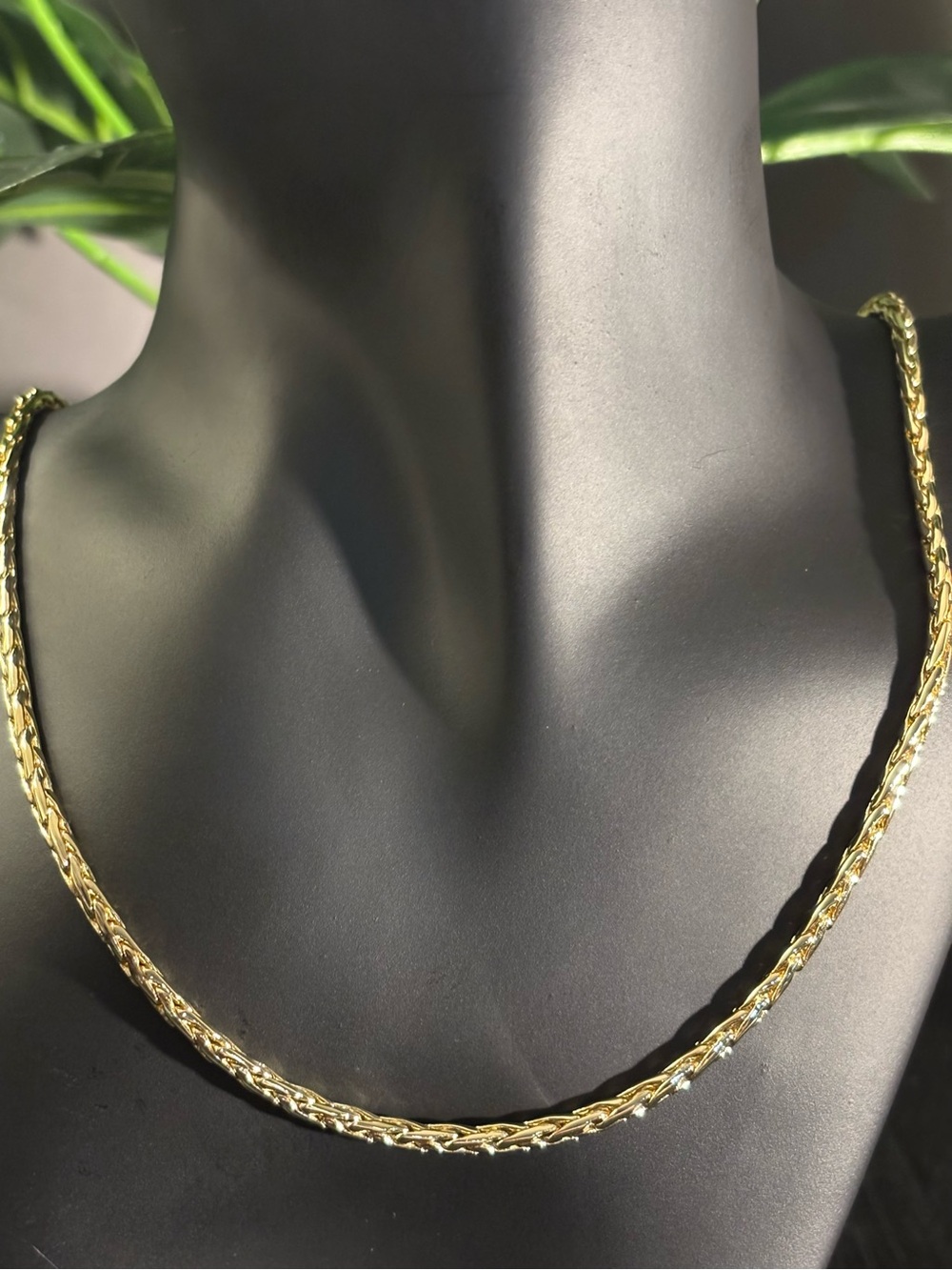 20” Gold-Filled Braided Wheat Chain Necklace